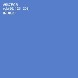 #567ECB - Indigo Color Image