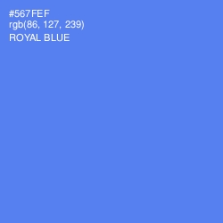 #567FEF - Royal Blue Color Image