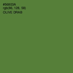 #56803A - Olive Drab Color Image