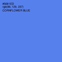 #5681ED - Cornflower Blue Color Image