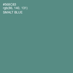 #568C83 - Smalt Blue Color Image