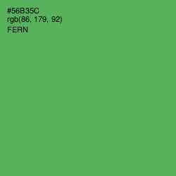 #56B35C - Fern Color Image