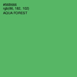 #56B666 - Aqua Forest Color Image