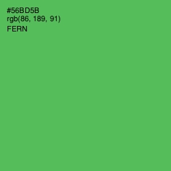 #56BD5B - Fern Color Image