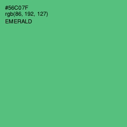 #56C07F - Emerald Color Image