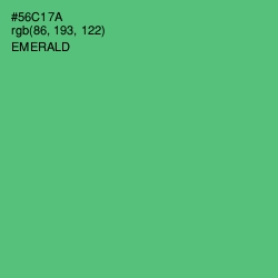 #56C17A - Emerald Color Image