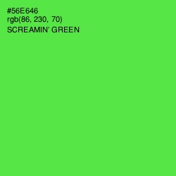 #56E646 - Screamin' Green Color Image
