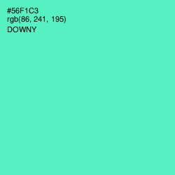 #56F1C3 - Downy Color Image
