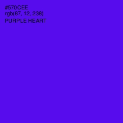 #570CEE - Purple Heart Color Image