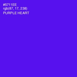 #5711EE - Purple Heart Color Image