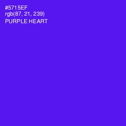 #5715EF - Purple Heart Color Image