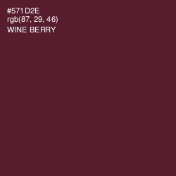 #571D2E - Wine Berry Color Image