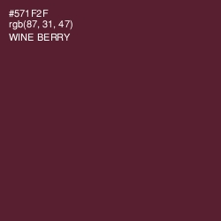 #571F2F - Wine Berry Color Image