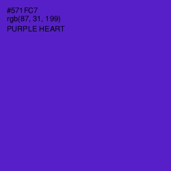 #571FC7 - Purple Heart Color Image