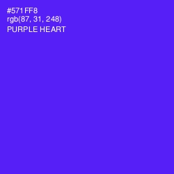 #571FF8 - Purple Heart Color Image