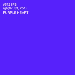 #5721FB - Purple Heart Color Image