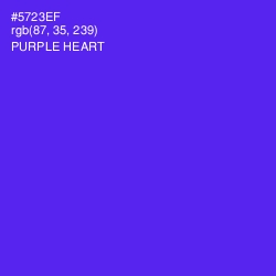 #5723EF - Purple Heart Color Image