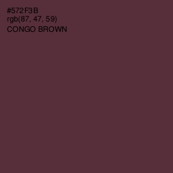 #572F3B - Congo Brown Color Image