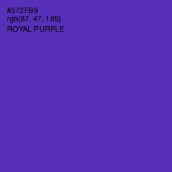 #572FB9 - Royal Purple Color Image