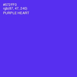 #572FF0 - Purple Heart Color Image