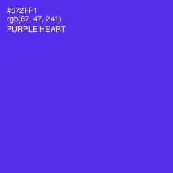 #572FF1 - Purple Heart Color Image