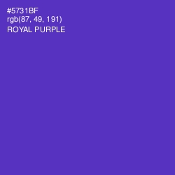 #5731BF - Royal Purple Color Image