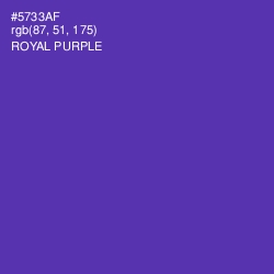 #5733AF - Royal Purple Color Image