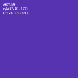 #5733B1 - Royal Purple Color Image