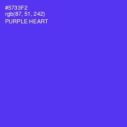 #5733F2 - Purple Heart Color Image