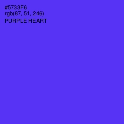 #5733F6 - Purple Heart Color Image