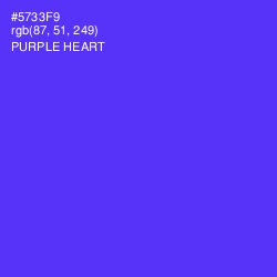 #5733F9 - Purple Heart Color Image