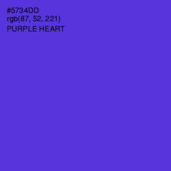 #5734DD - Purple Heart Color Image