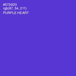 #5736D3 - Purple Heart Color Image