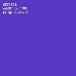 #5738C6 - Purple Heart Color Image