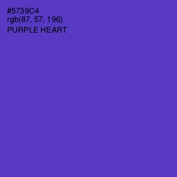 #5739C4 - Purple Heart Color Image