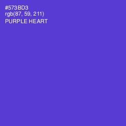 #573BD3 - Purple Heart Color Image