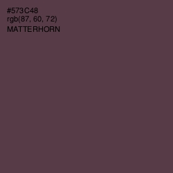 #573C48 - Matterhorn Color Image