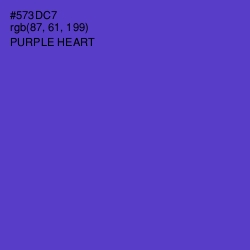 #573DC7 - Purple Heart Color Image