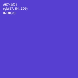 #5740D1 - Indigo Color Image