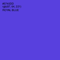 #5740DD - Royal Blue Color Image