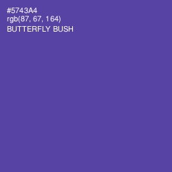 #5743A4 - Butterfly Bush Color Image