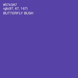 #5743A7 - Butterfly Bush Color Image