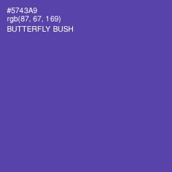 #5743A9 - Butterfly Bush Color Image