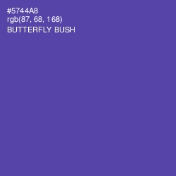 #5744A8 - Butterfly Bush Color Image
