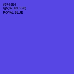 #5745E4 - Royal Blue Color Image