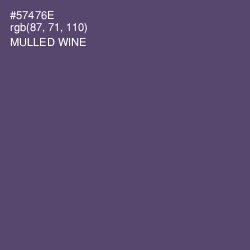 #57476E - Mulled Wine Color Image