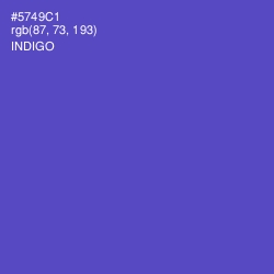 #5749C1 - Indigo Color Image