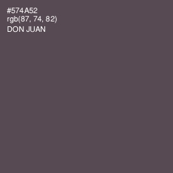 #574A52 - Don Juan Color Image