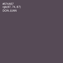 #574A57 - Don Juan Color Image