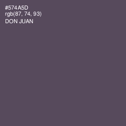 #574A5D - Don Juan Color Image